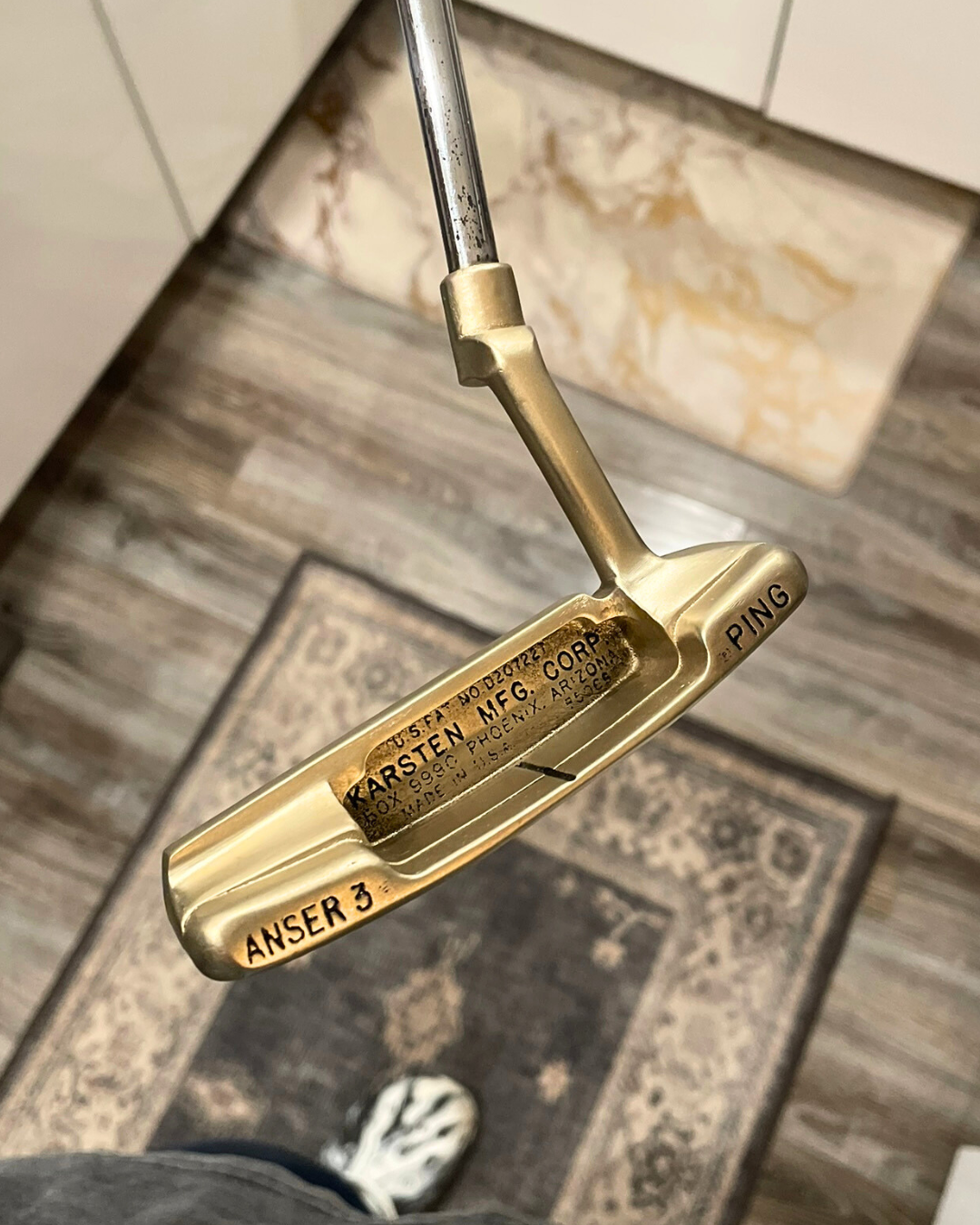 Ping ANSER 3 putter after Tour Blast refinish by Sublevel Golf
