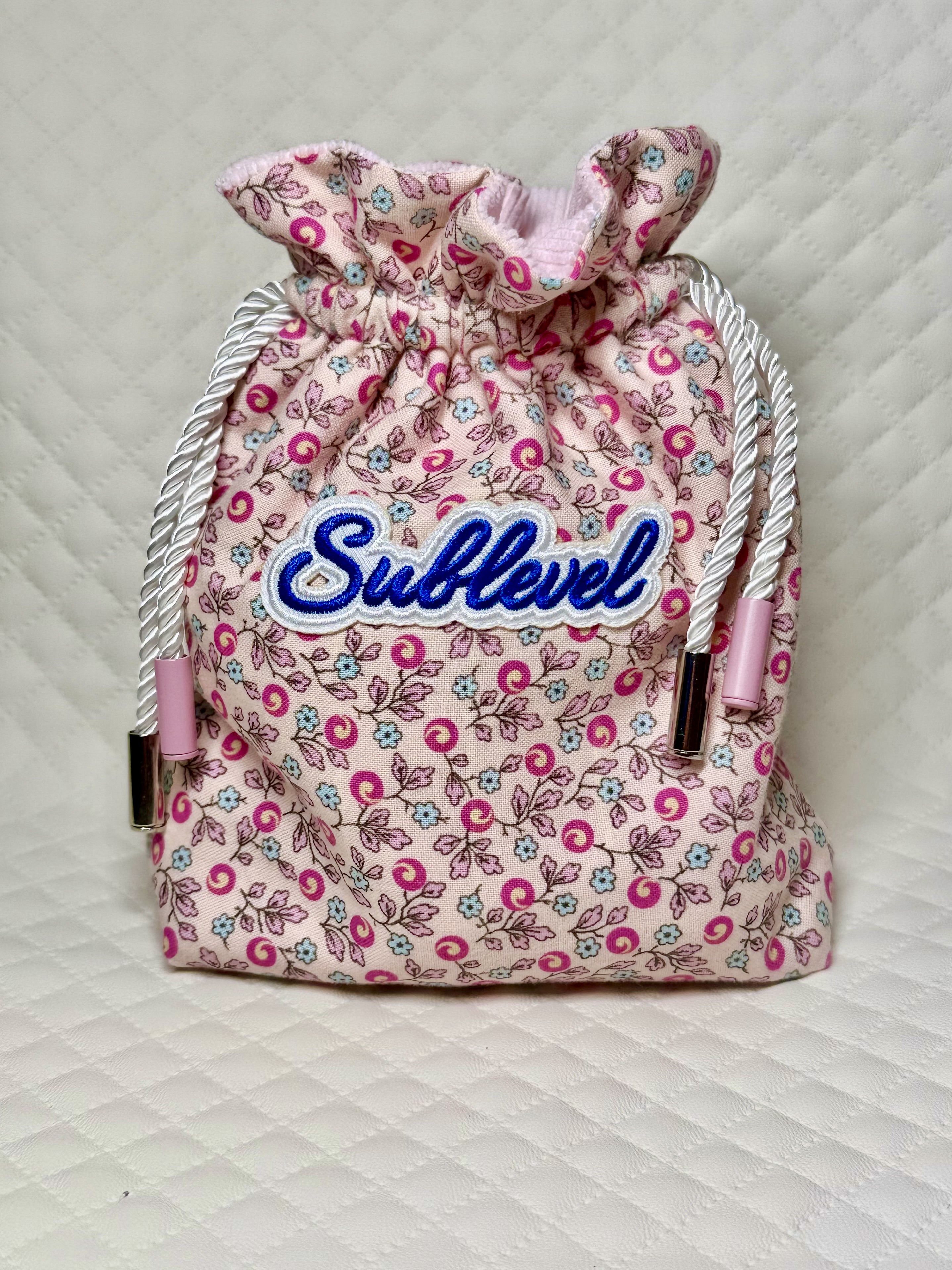 Sublevel Seams Valuables Pouch, The Garden Party, handcrafted by Sublevel Seams