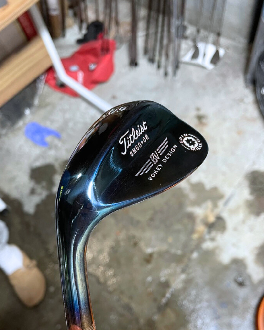 Titleist Vokey Spin Milled wedge after Torched Blue refinish by Sublevel Golf