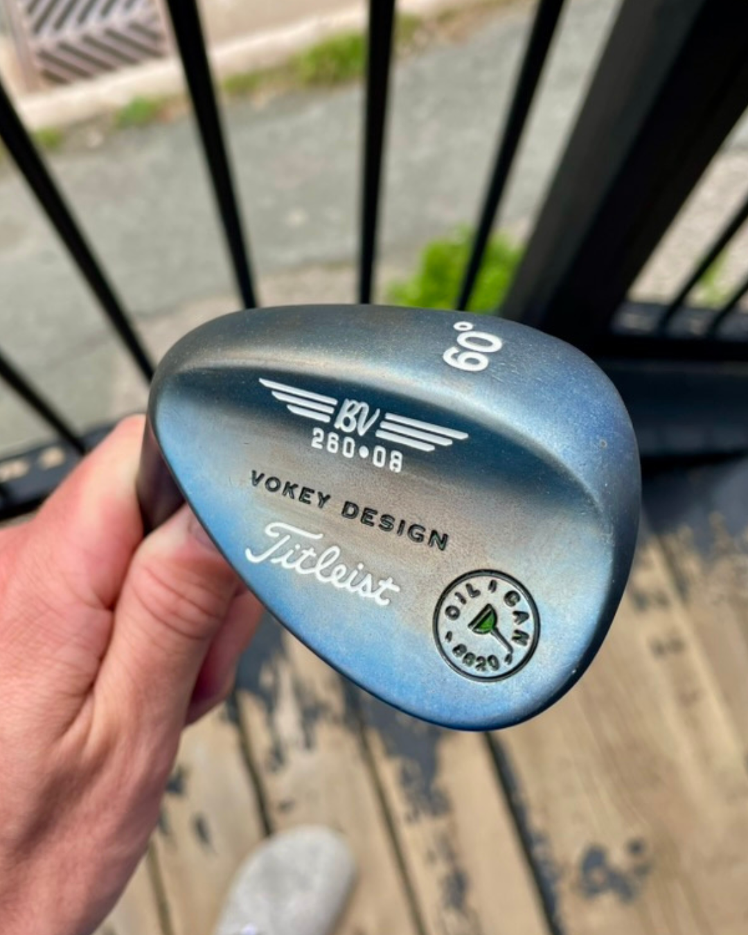 Titleist Vokey Oil Can wedge after Torched Blue refinish by Sublevel Golf