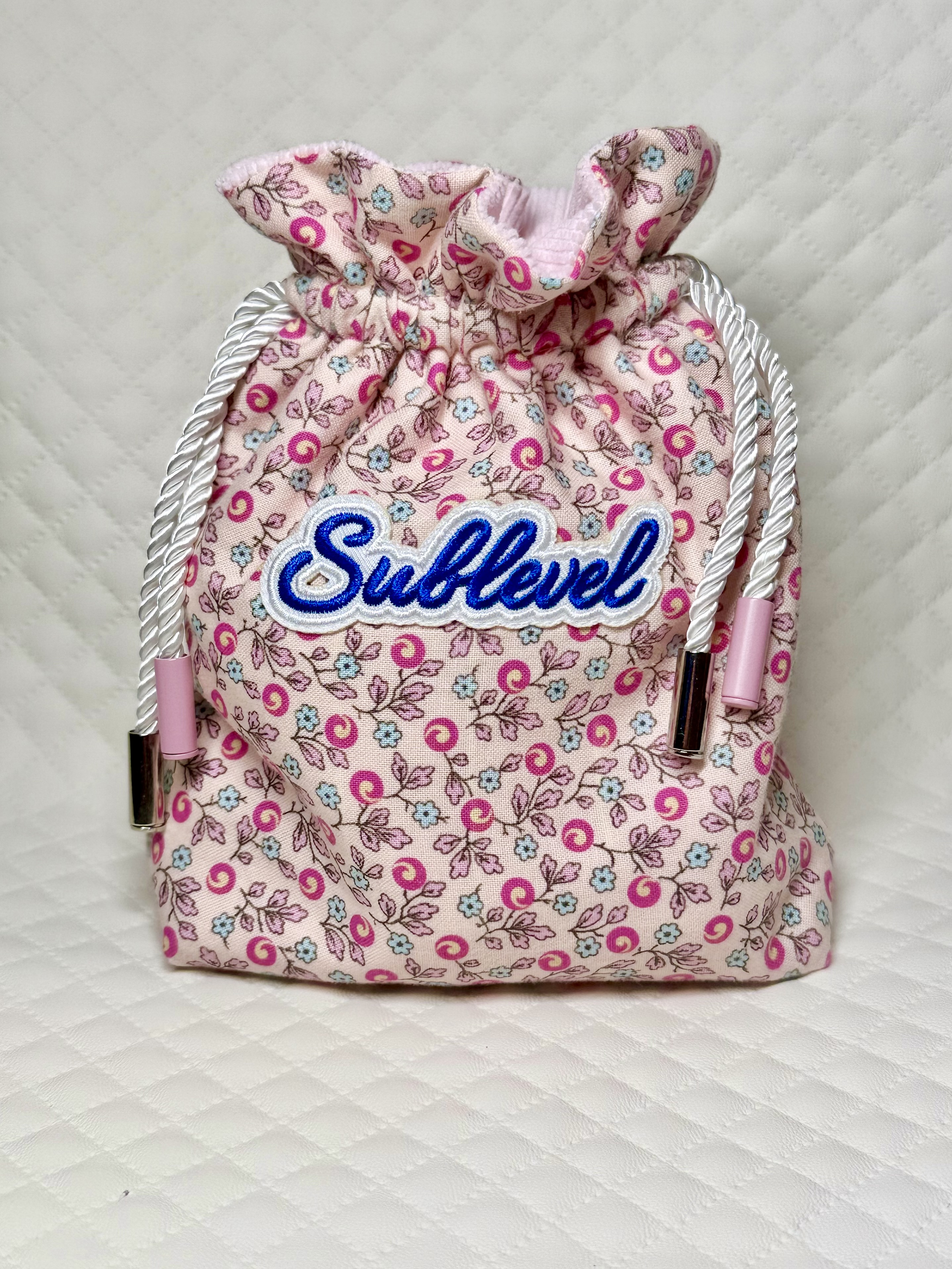 Pink Floral "Sublevel" Valuables Pouch